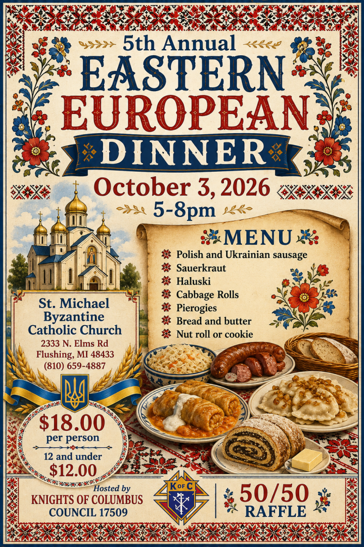 Eastern European Dinner flyer
